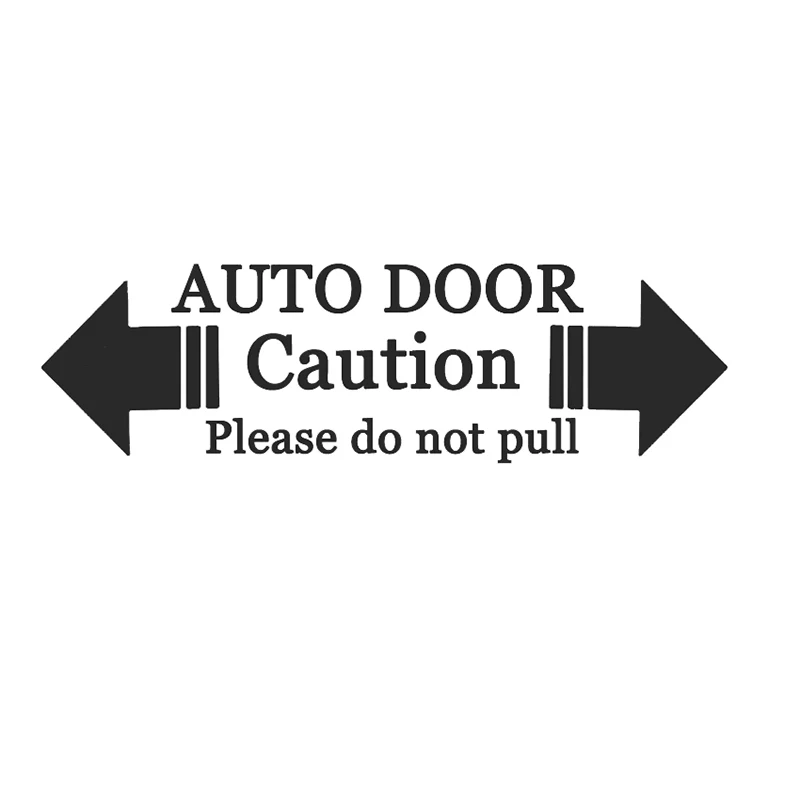 

Customizatio Automatic Glass Home Auto Door Window Warning Caution Decal Business Car Sticker For skoda seat Mazda Toyota 18cm
