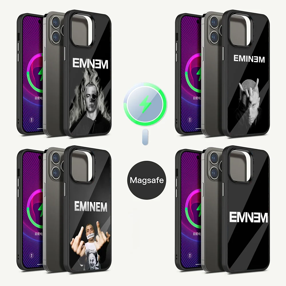 Rapper E-Eminem-S America Phone Case For iPhone 15,14,13,12,11,Plus,Pro,Max Mini Good value Magsafe Magnetic Wireless Charging