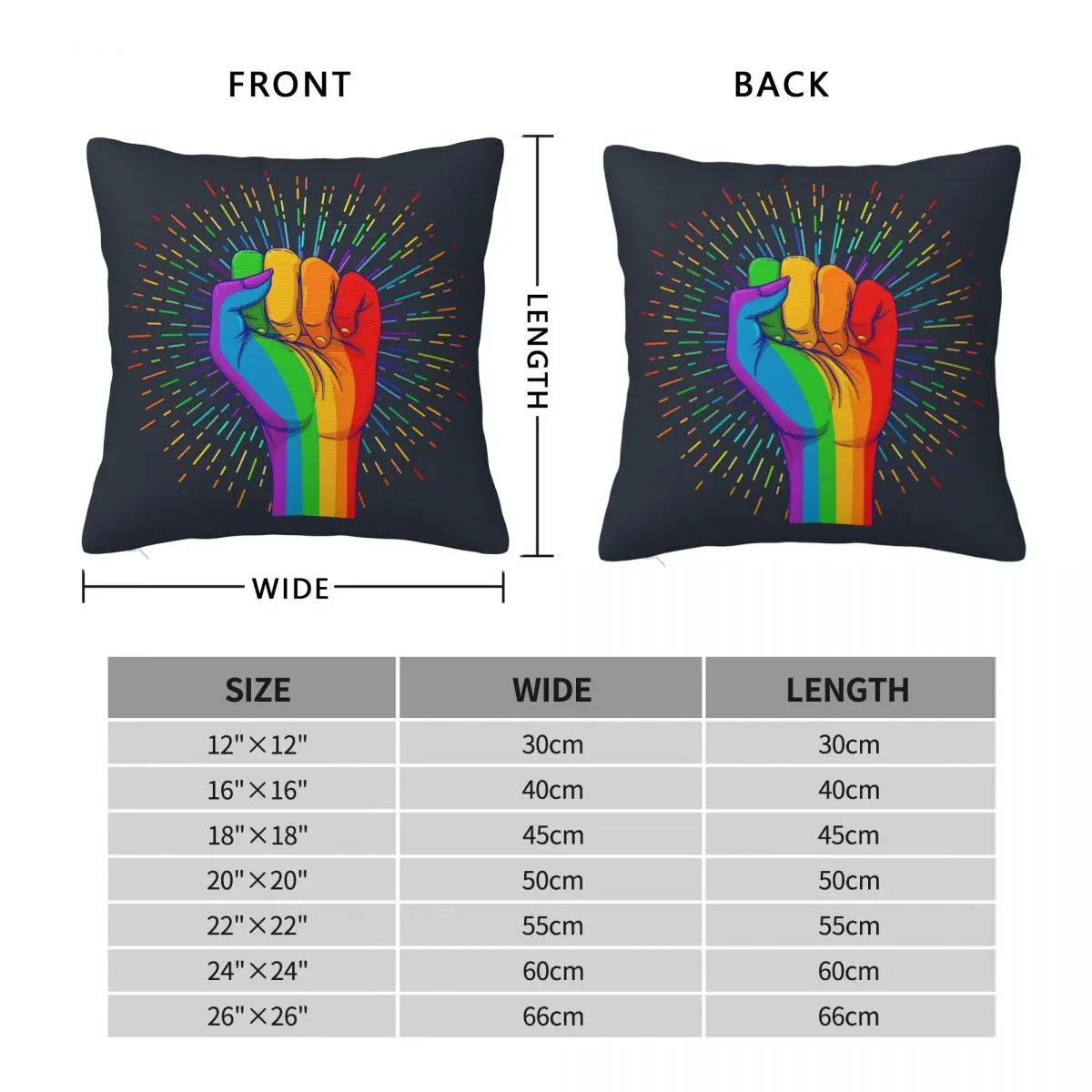 Equal Love.Lgbtq Sig Square Pillowcase Pillow Cover Polyester Cushion Decor Comfort Throw Pillow for Home Sofa