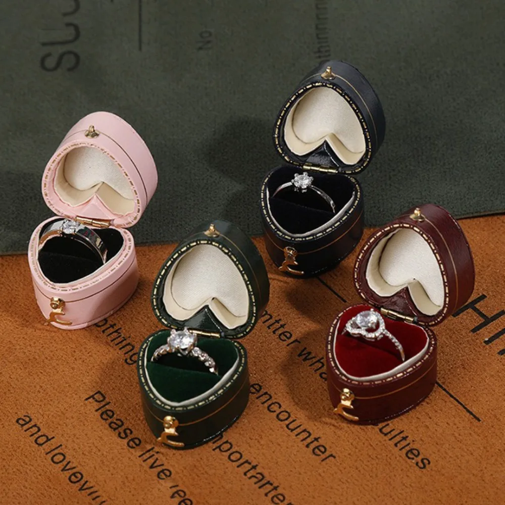 

Органайзер для хранения восьмиугольных серег, коробка для колец, квадратная витрина для ювелирных изделий в форме сердца, высококачественный футляр для ювелирных изделий на свадьбу