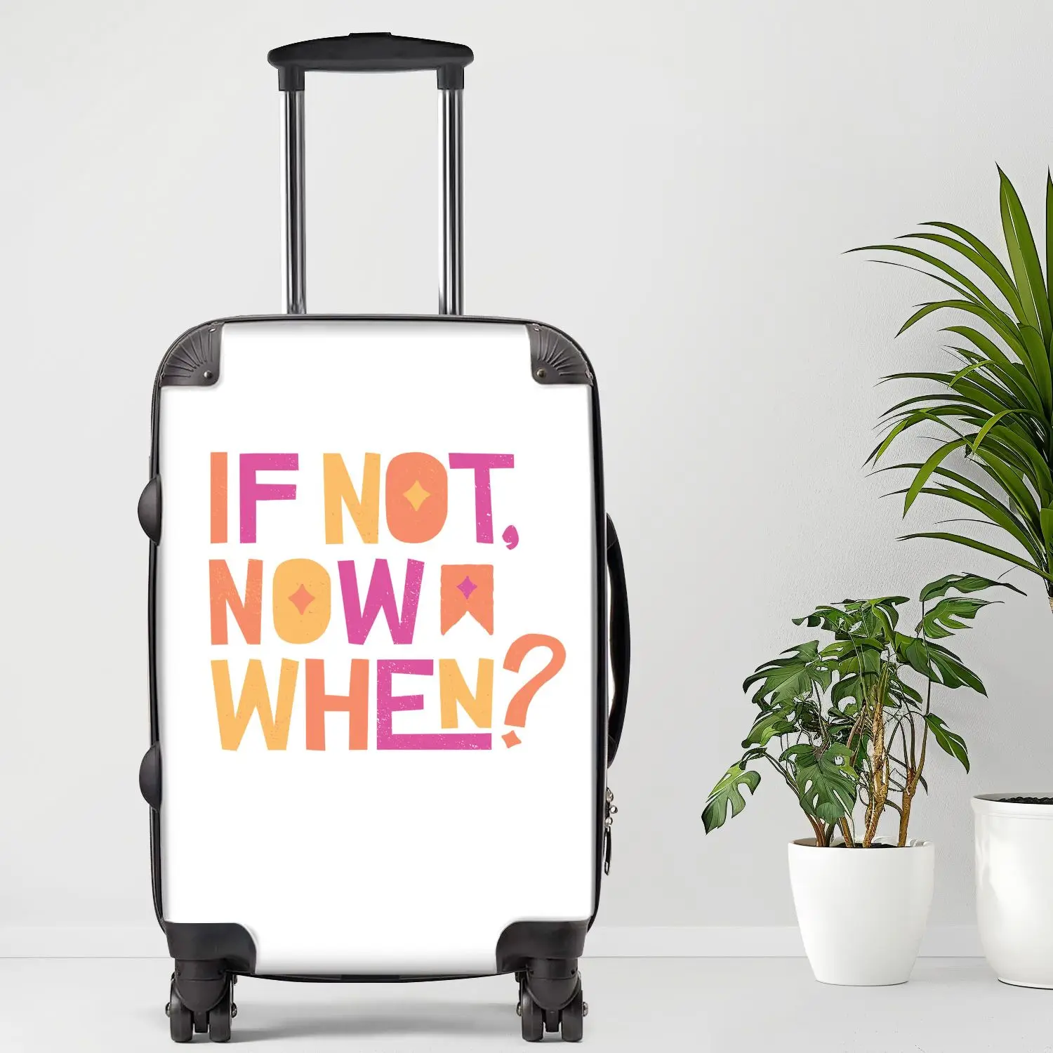 

If Not Now When Luggage, 20/24/28 Inch Luggage, Carry-On, Custom Luggage, Luggage Set, Suitcase, Travel, Vacation, Cabin Suitcas