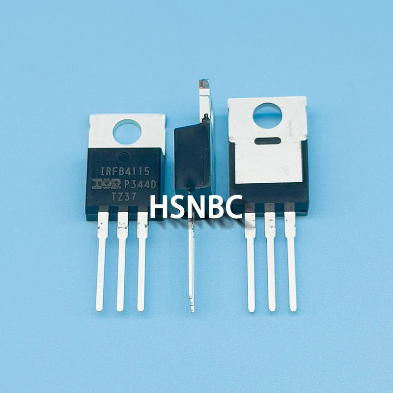 10Pcs/Lot IRFB4115PBF IRFB4115 FB4115 TO-220 150V 104A MOSFET N-Channel Power Transistor 100% New Imported Original