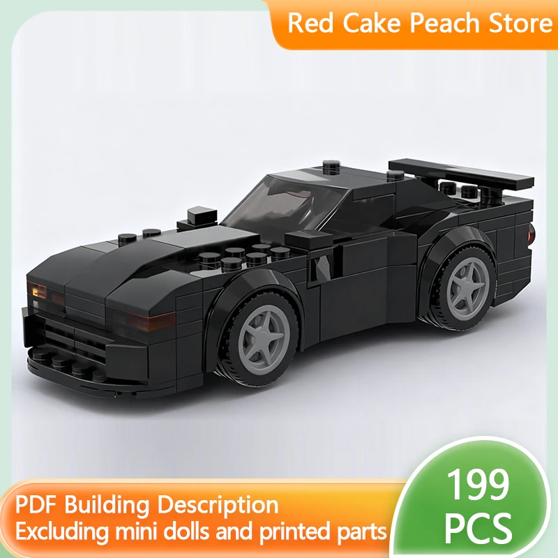 

City Car Model MOC Building Bricks R32 High-Performance Sedan Modular Technology Children Holiday Gifts Assemble Toys Suit
