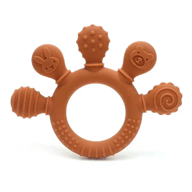 erduo Silicone Baby teether anxiety teething toys 0 12 months chew beads sensory gum relief soother - Image 9