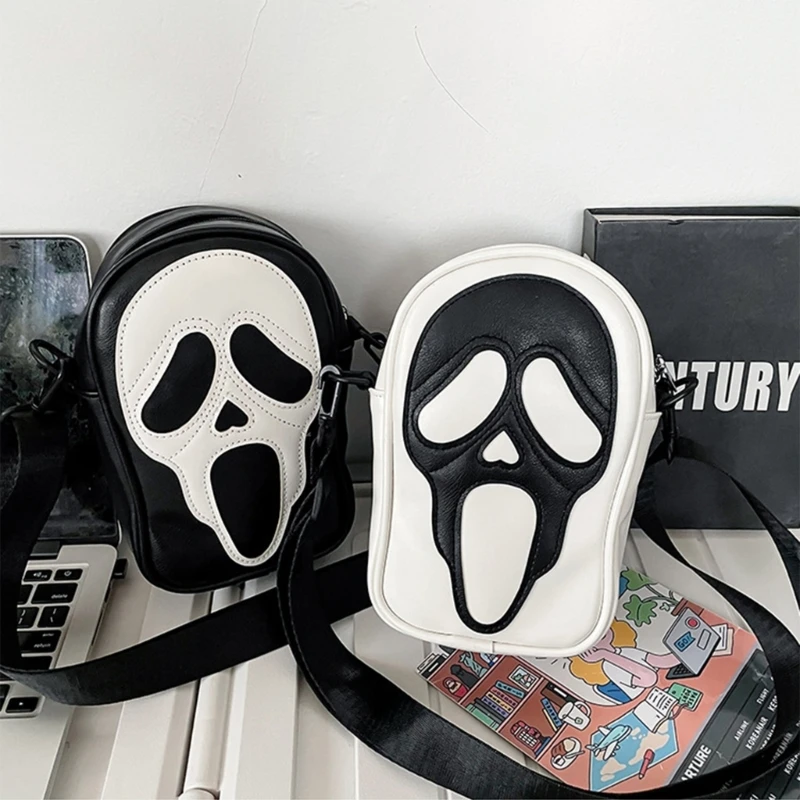 Modna torba na co dzień Torba na ramię Torby Crossbody dla chłopca Dziewczyna Torba GhostFaced E74B