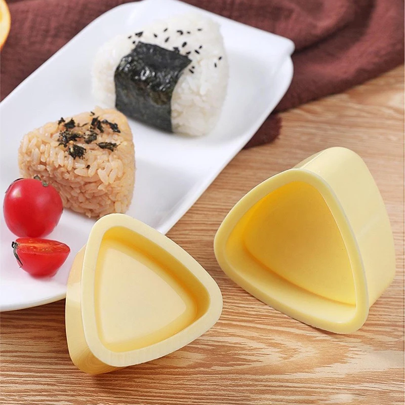 2PCS DIY Sushi Mold Onigiri Rice Ball Food Press Triangular Sushi Maker Mold Japanese Home Kitchen Bento Accessories Tools