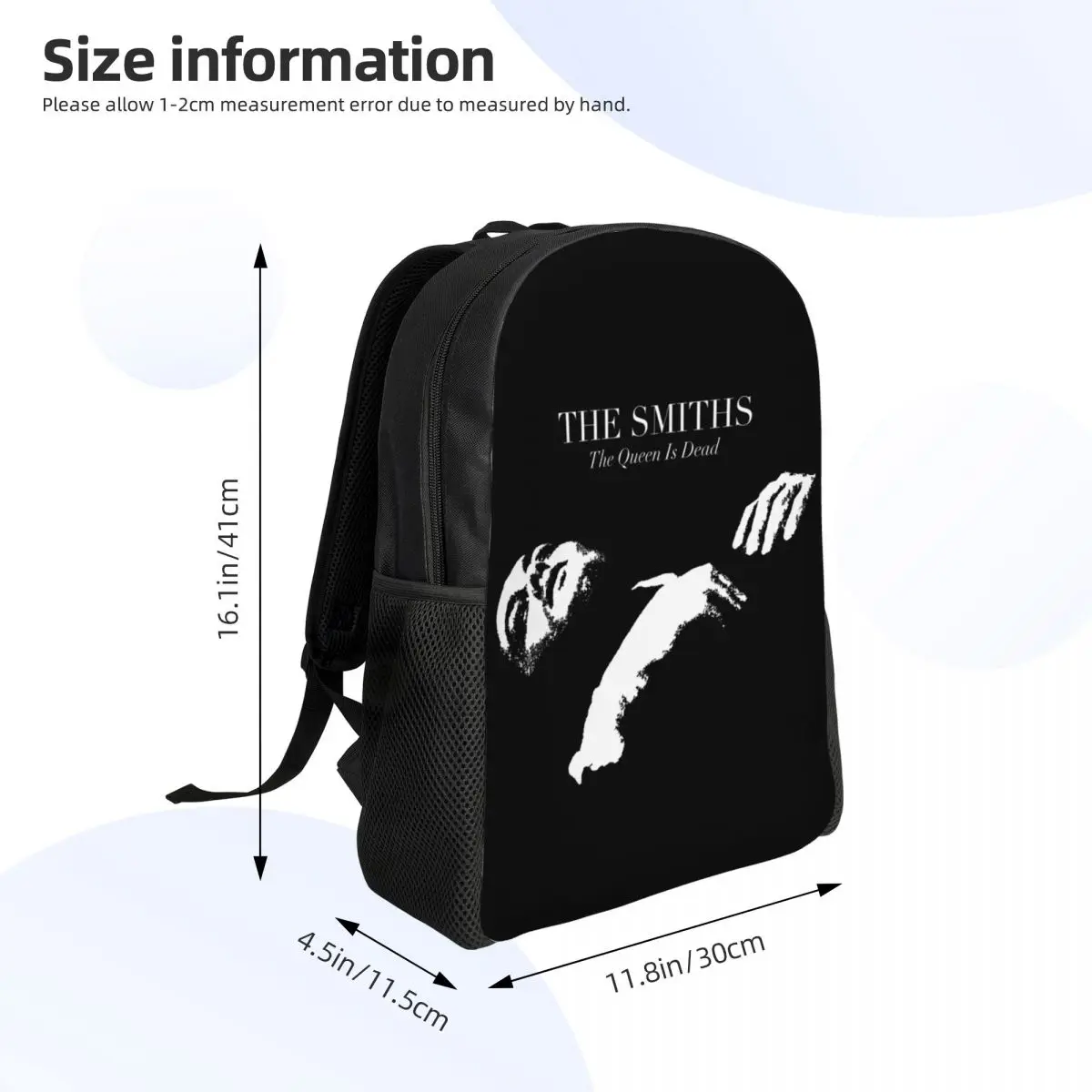 The Smiths Morrissey Backpack for Men Women Water Resistant College School The Queen Is Dead Bag Print Bookbag