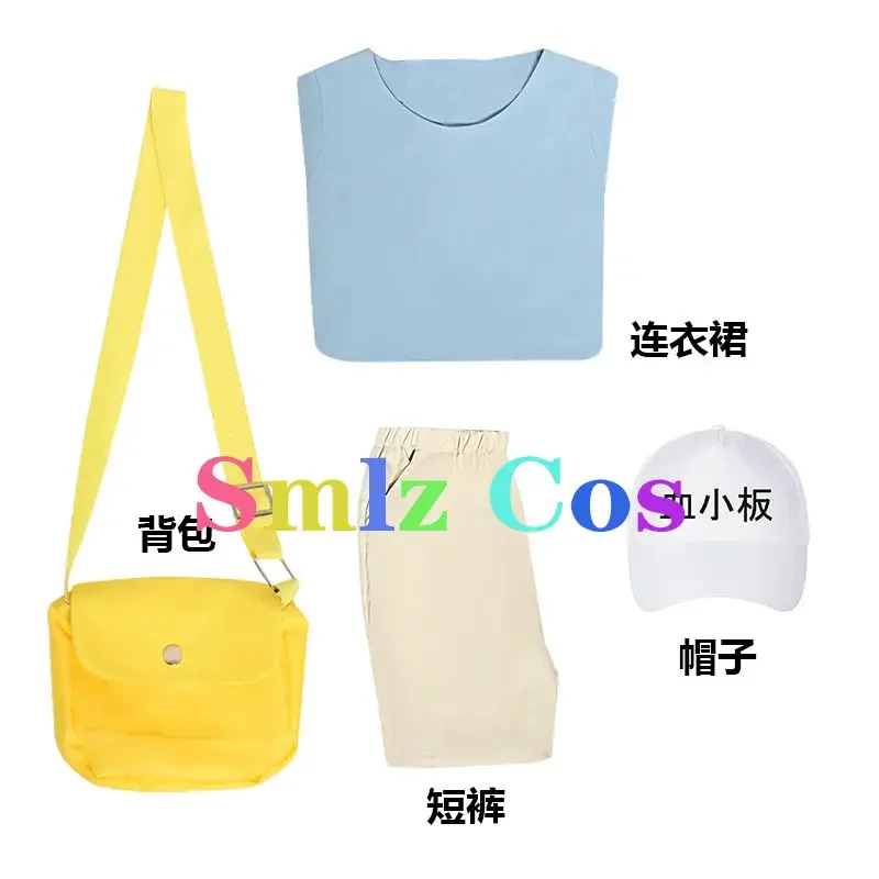 Plaquelet disfraz de Anime Cells at Work para niña, traje de Cosplay de Hataraku Saibou, vestido de niña, pantalones cortos, sombrero, bolsa, uniforme de fiesta