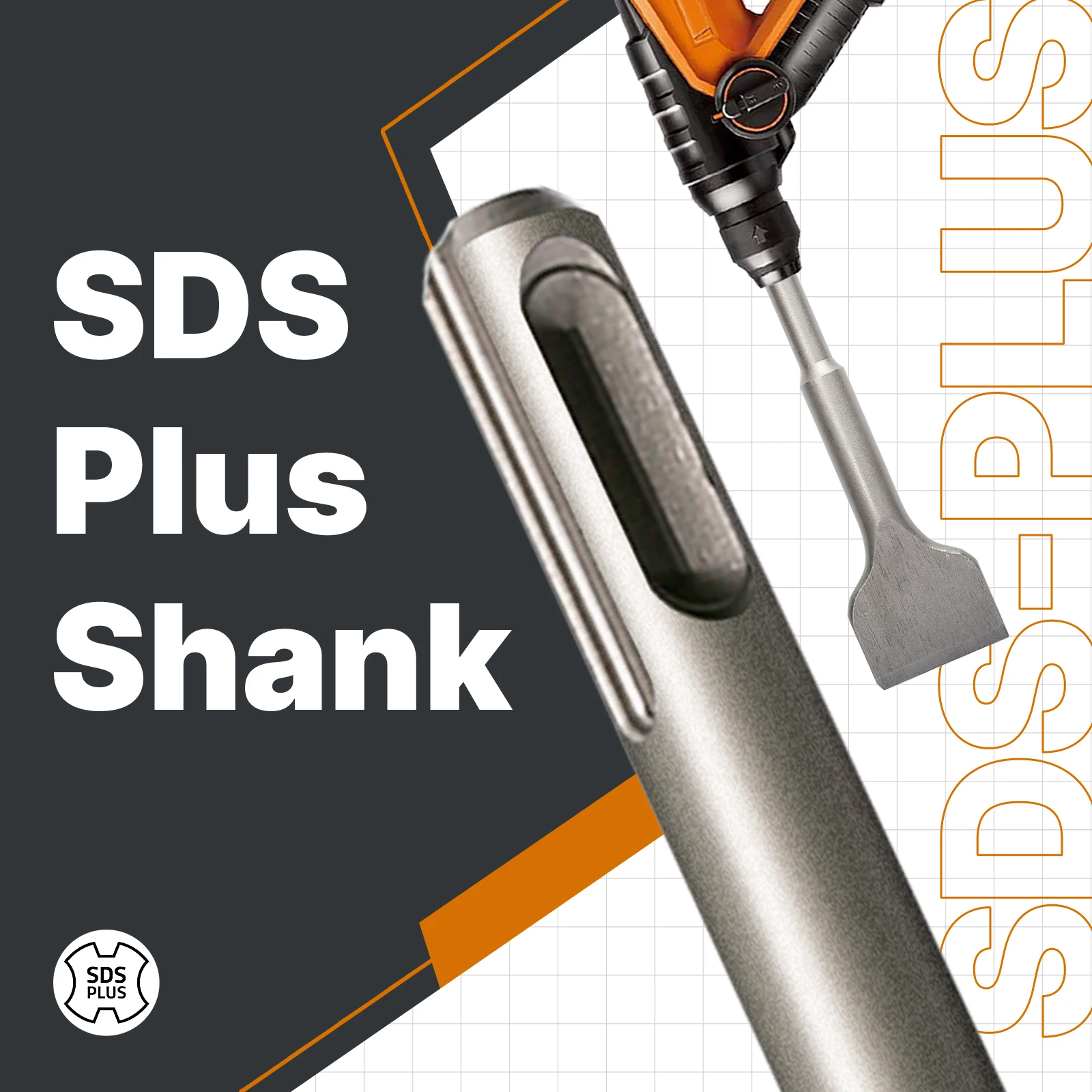 SDS PLUS Shank Electric Hammer Masonry Point Groove Flat Chisel Tools Wall Rock Drill Bit For Tile Cement Concrete Brick Stone