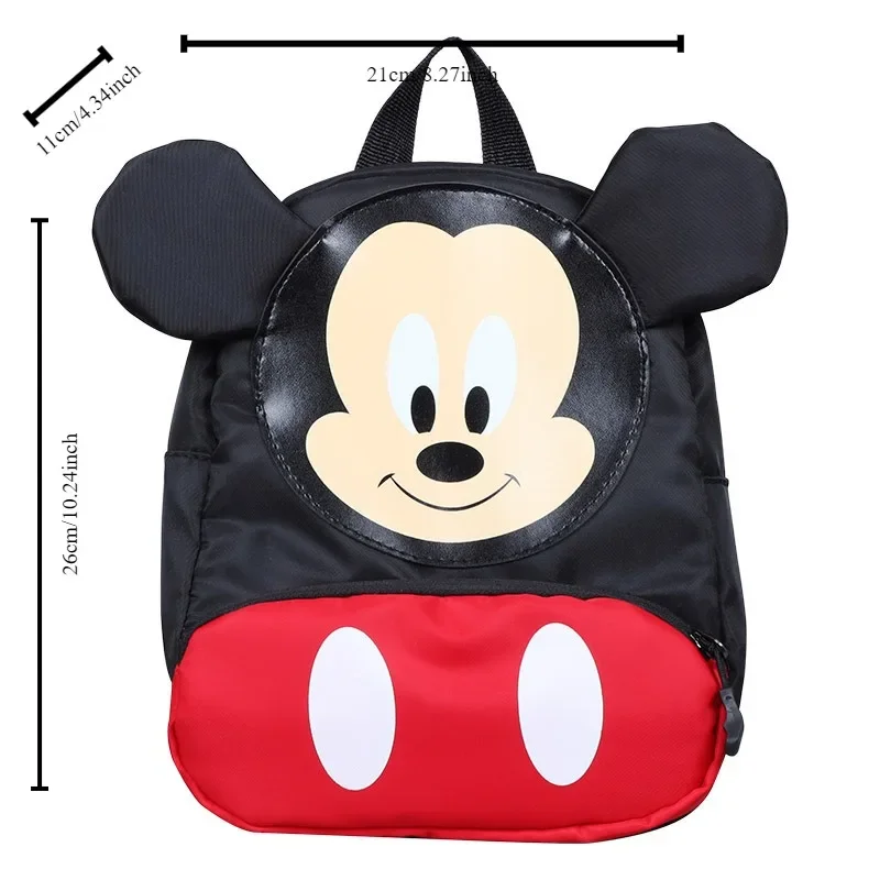 Mochilas escolares infantis do jardim de infância Mickey Mouse, bonito estilo ocidental, bolsas de ombro grandes, mochila pequena tendência, meninos e meninas