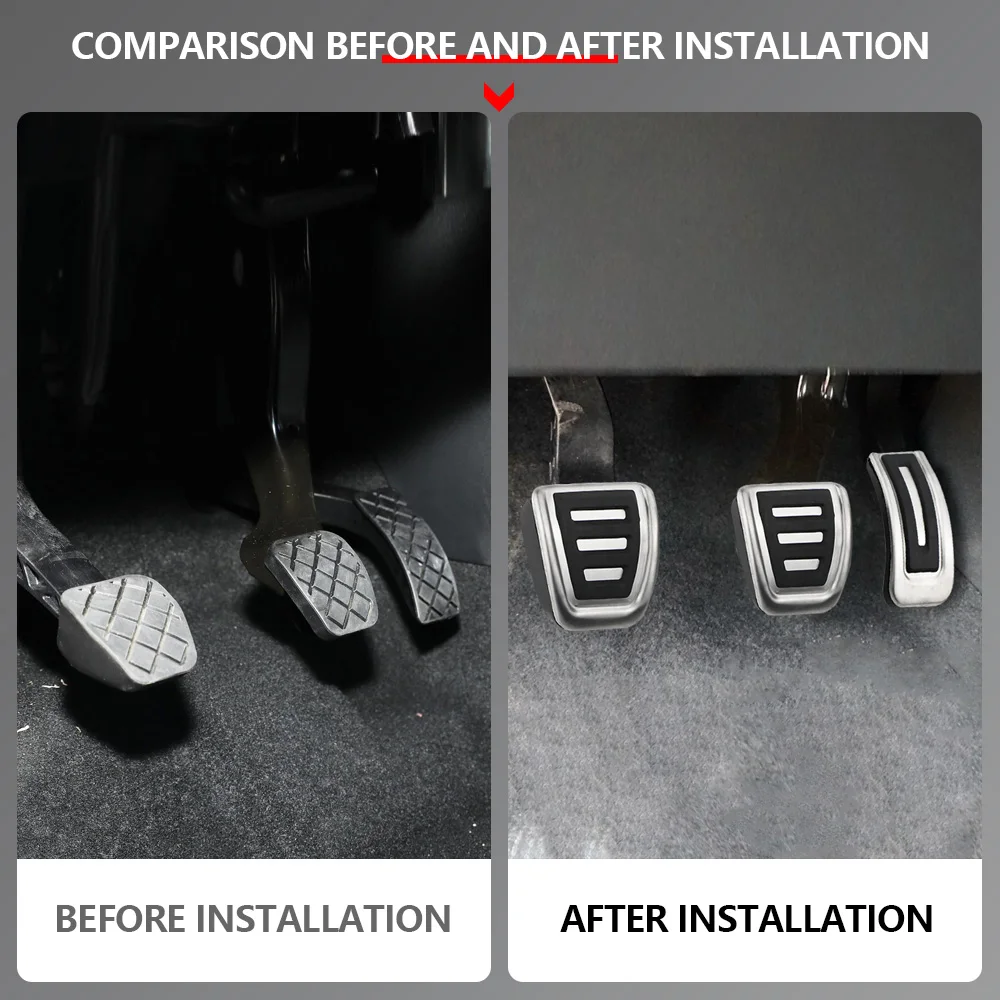 Auto-Pedalabdeckung für Volkswagen VW Polo Bora Jetta Golf 4 MK4 IV Jetta MK4 für Audi A1 A3 TT für Skoda Fabia Rapid Zubehör – Detail 2