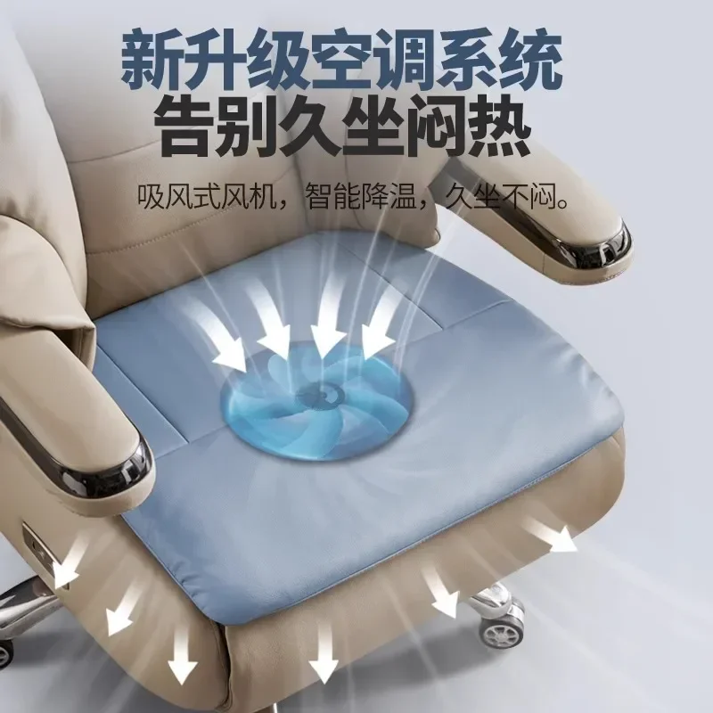 كراسي مكتب جلدية كبار مريحة ومريحة وضبط كراسي مكتب كرسي أثاث فاخر متنقل Silla Oficina LXOC