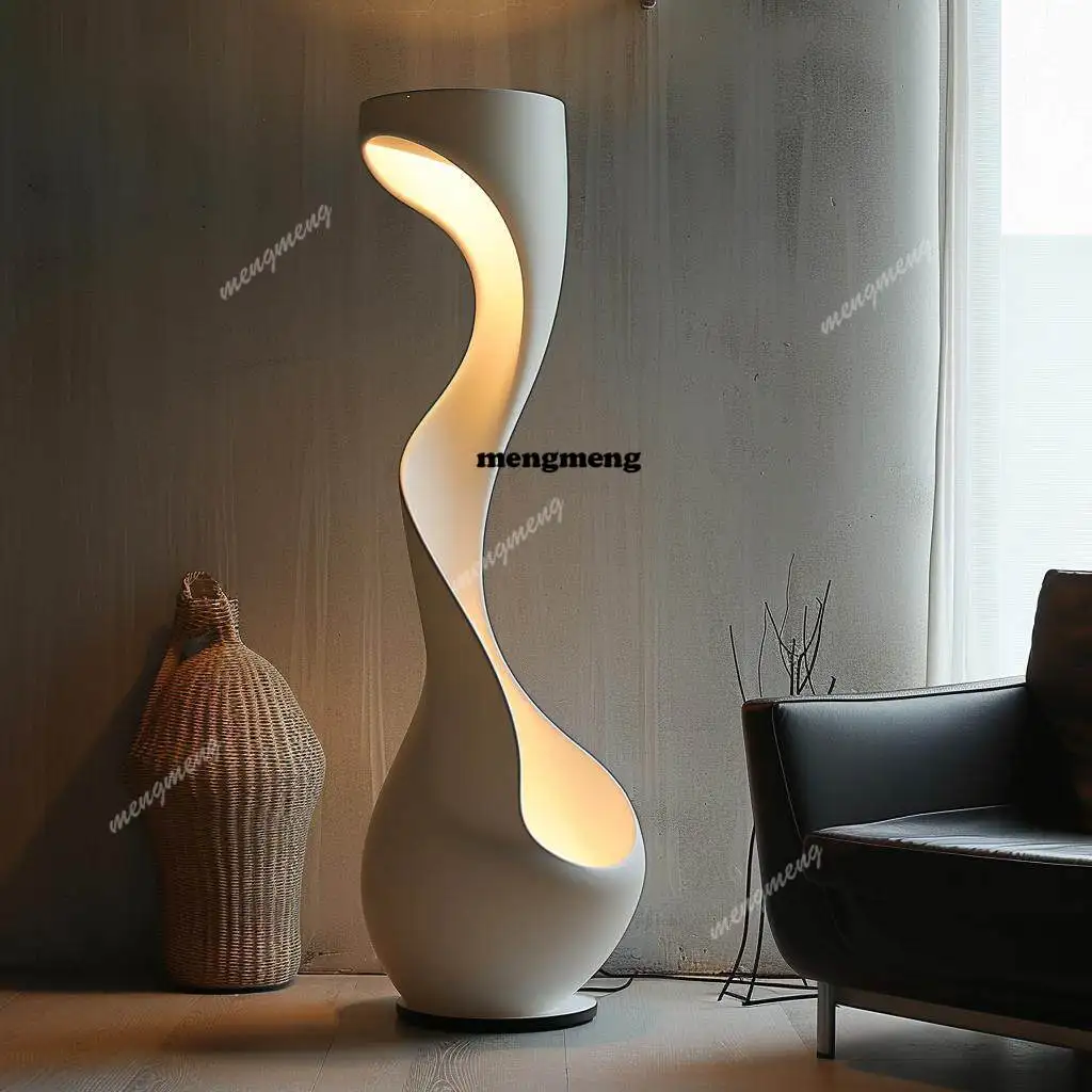Vertical sculpture floor lamp art light luxury ornament decoration home entrance hall hotel model room