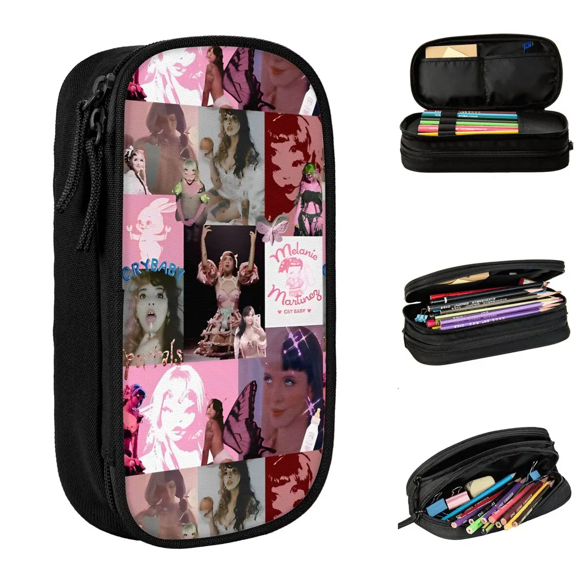 Melanie Martinez Pencil Cases Music Singer Pencil Box Pen for Student Large Storage Bags School Supplies Gifts Accessories
