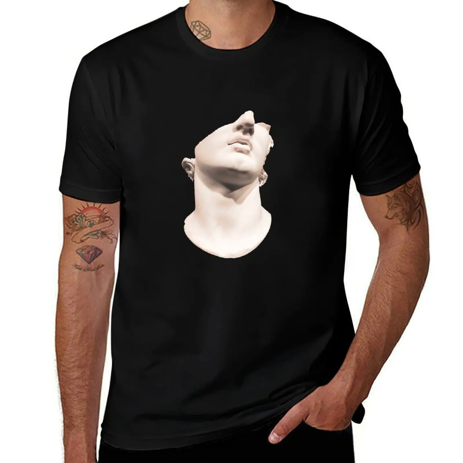 

head shirts t shirts printed oversize T-Shirt man man t t for cotton Greek heavy T-Shirt shirt