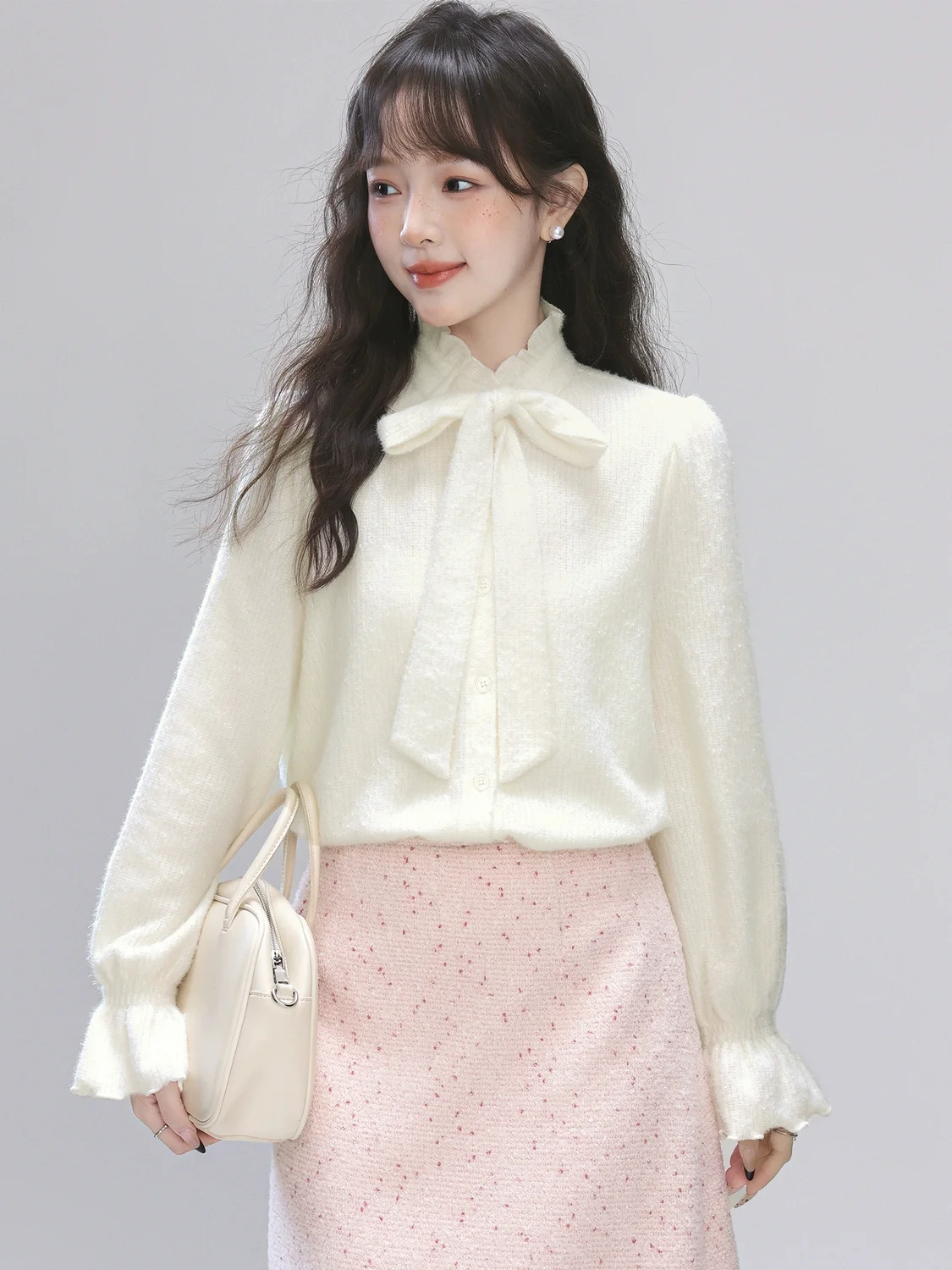 เสื้อเชิ้ตแขนยาวผู้หญิงผ้าซาติ - Women Formal Blouses For Evening Wear บทวิจารณ์และราคา