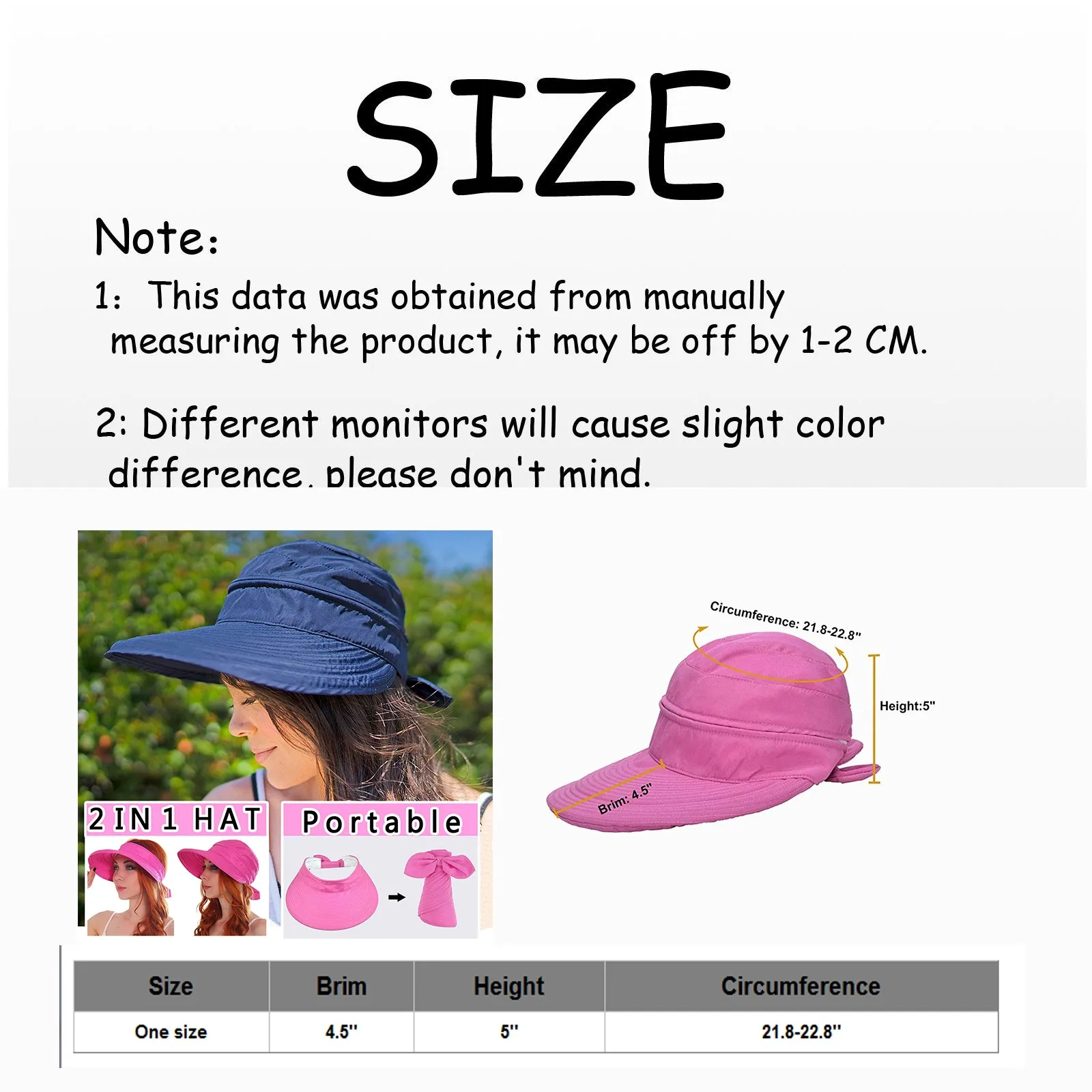 Sunscreen Hat Outdoor Travel With A Bowknot Empty Top Hat Detachable Beach Thin Cap For Female New Fashion Useful In Summer