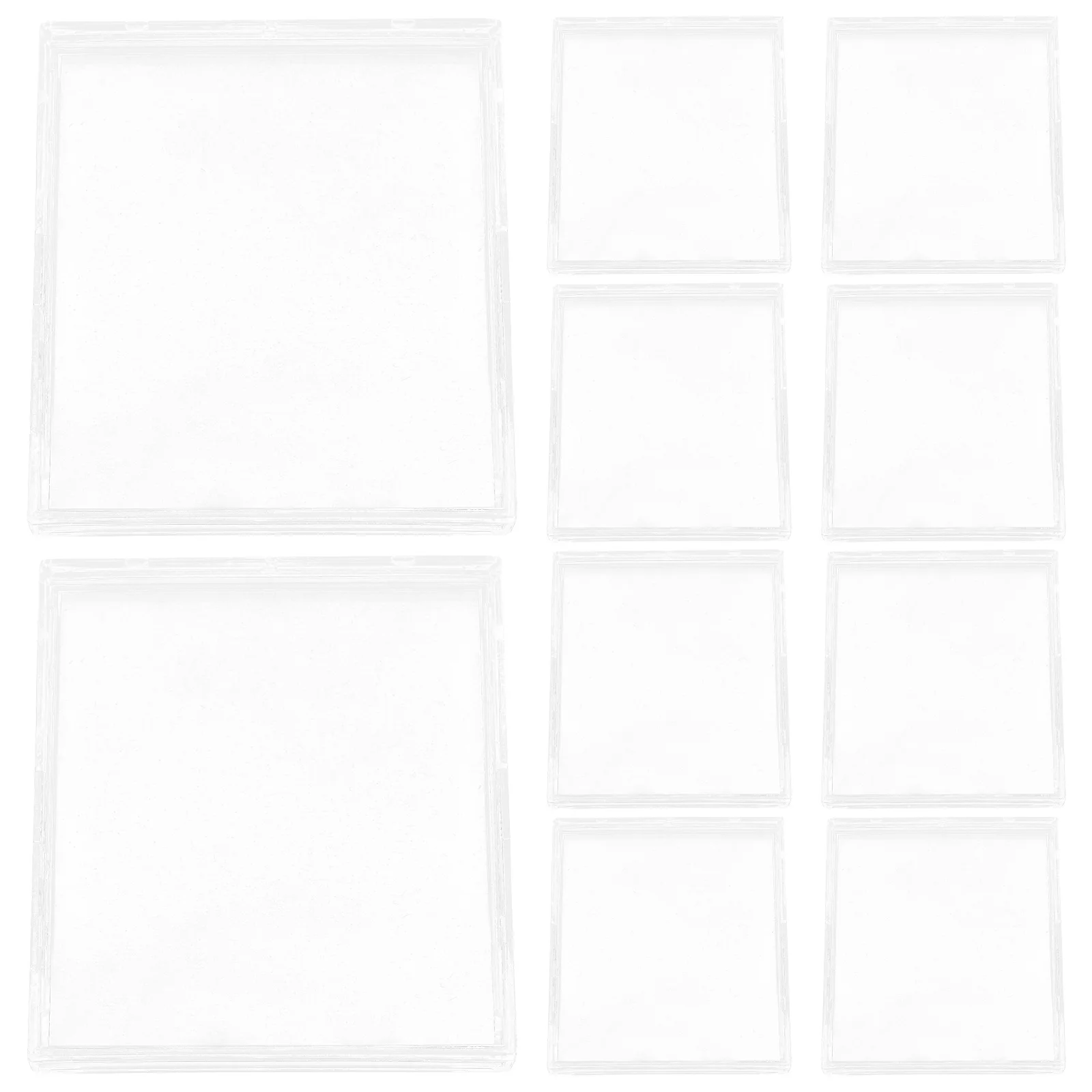 

10Pcs Card Display Case Acrylic Hard Protective Holder for Business Cards Game Cards Covers Acrylic Card Case Photocard Holder