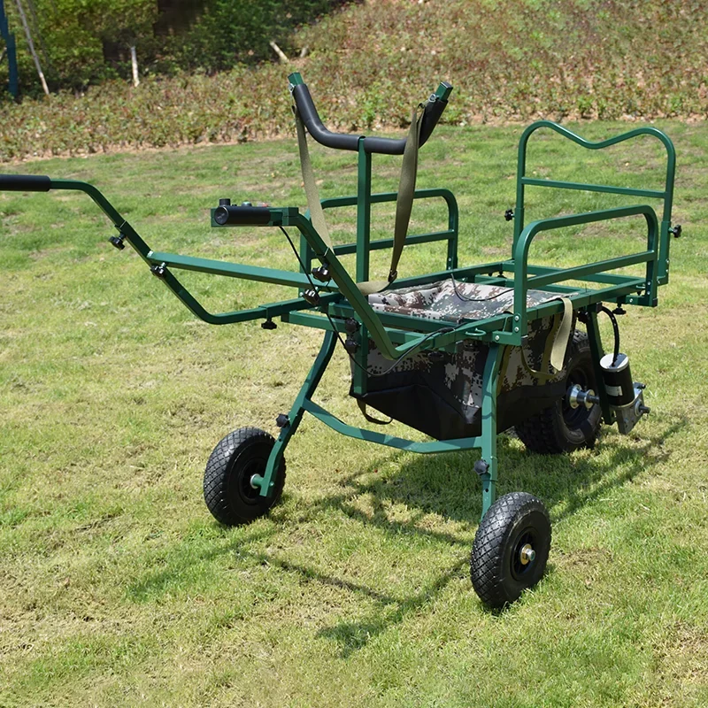 wheelbarrow high torque low speed.  Easily folding with removable front axle