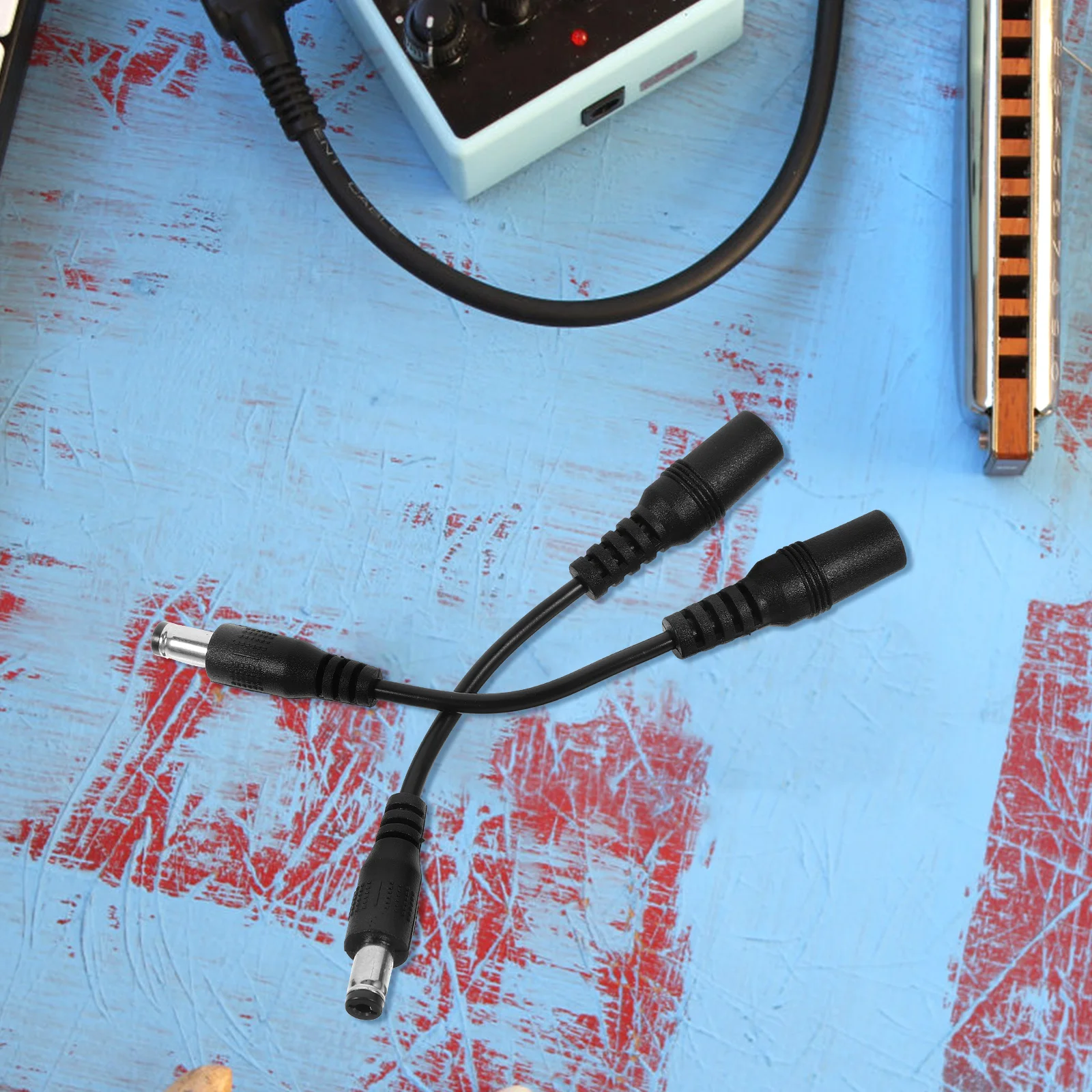

2 Pcs Effect Switch Instrument Cable Cables Converter Musical Effector Transition Audio Pvc Guitar Effects