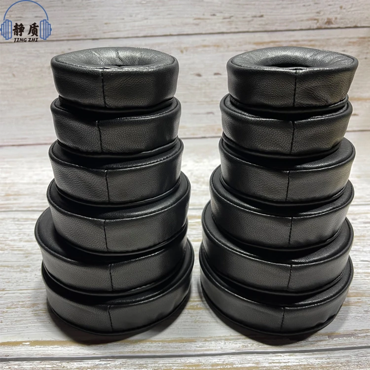 หนัง Sheepskin 70 80มม.85มม.90มม.95-110มม.โฟมจำรูปแผ่นรองหูฟังสำหรับหูฟังฟองน้ำหุ้มสูงคุณภาพ11.7