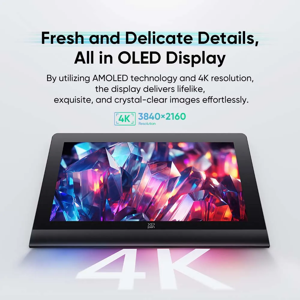 شاشة رسومات XPPen Artist Ultra 16 4K OLED شاشة رسم جديدة تعمل باللمس مع قلم مزدوج X3 Pro لرسوم متحركة النمذجة ثلاثية الأبعاد