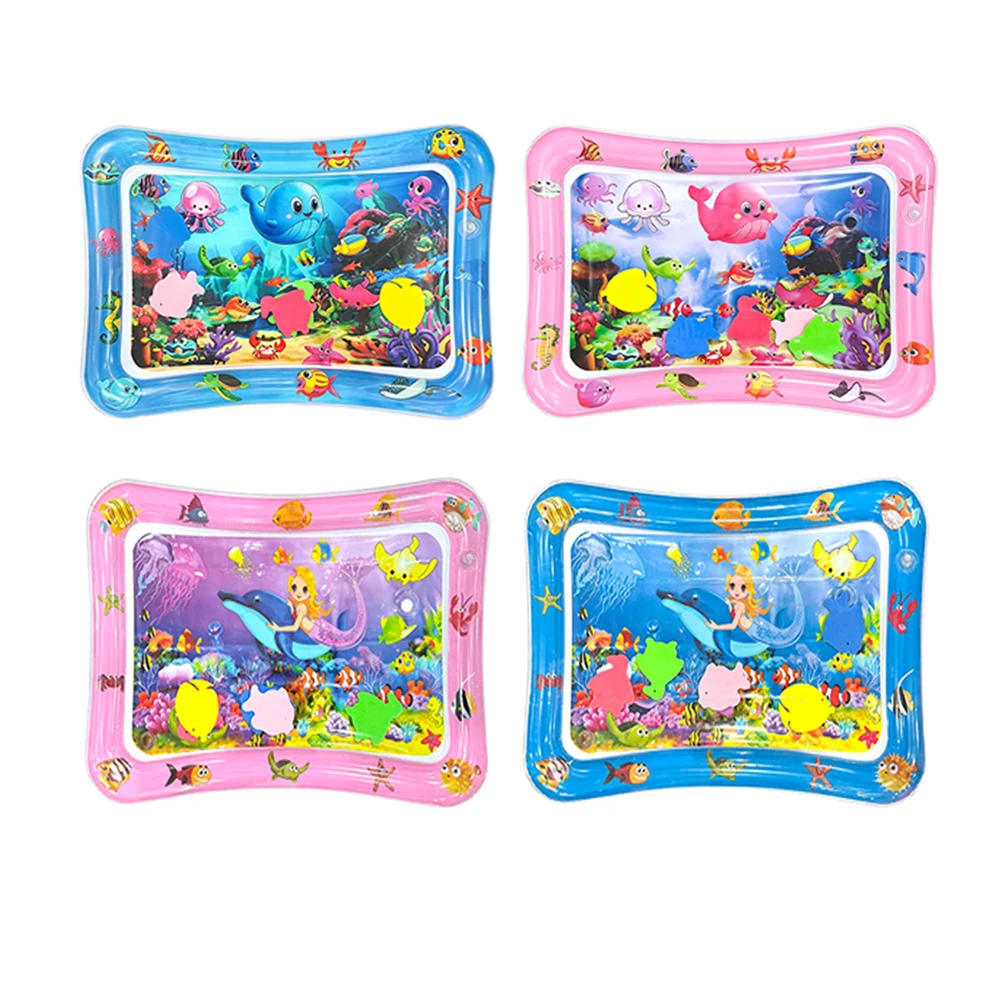 Baby Water Play Mat Inflatable Cushion PVC Infant Tummy Time Toddler Water Pad For Kids Early Education Developing Activity Toys