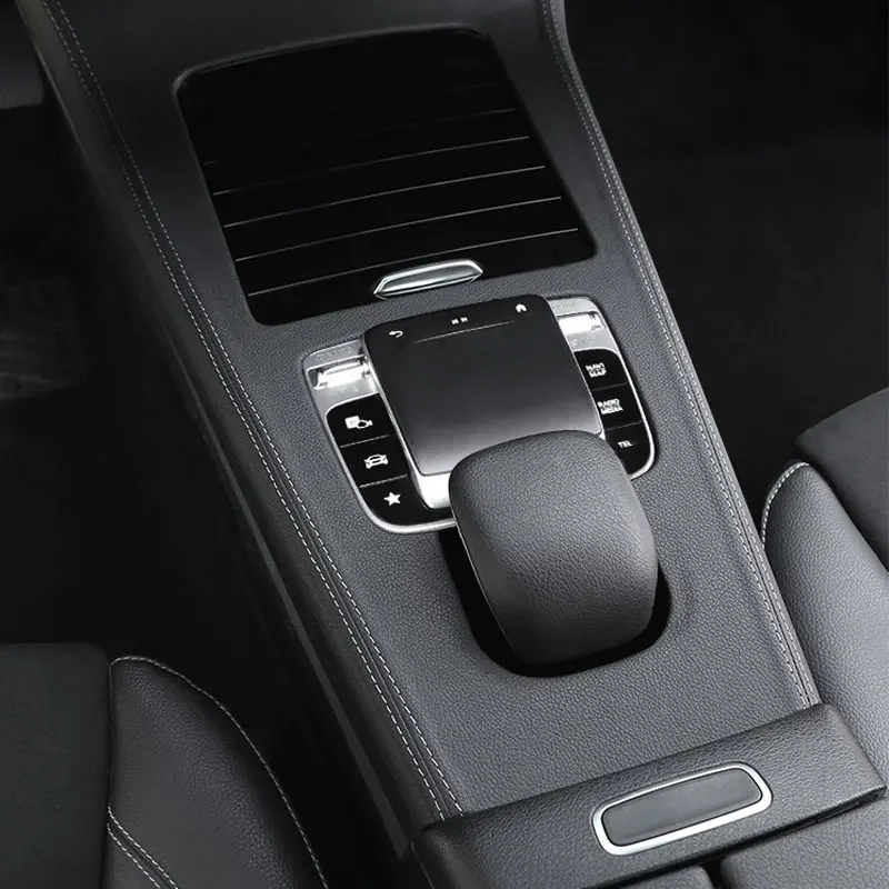 

Car Center Console Leather Style Panel Cover Trim Panel Frame For Mercedes Benz A B CLA GLA GLB Class W177 W247 C118 X247 H247