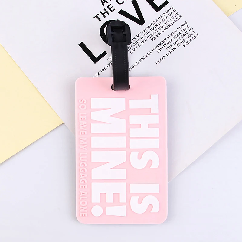 Creative Silicon Letter Luggage Tag Suitcase Portable Travel Label Baggage Tag Label