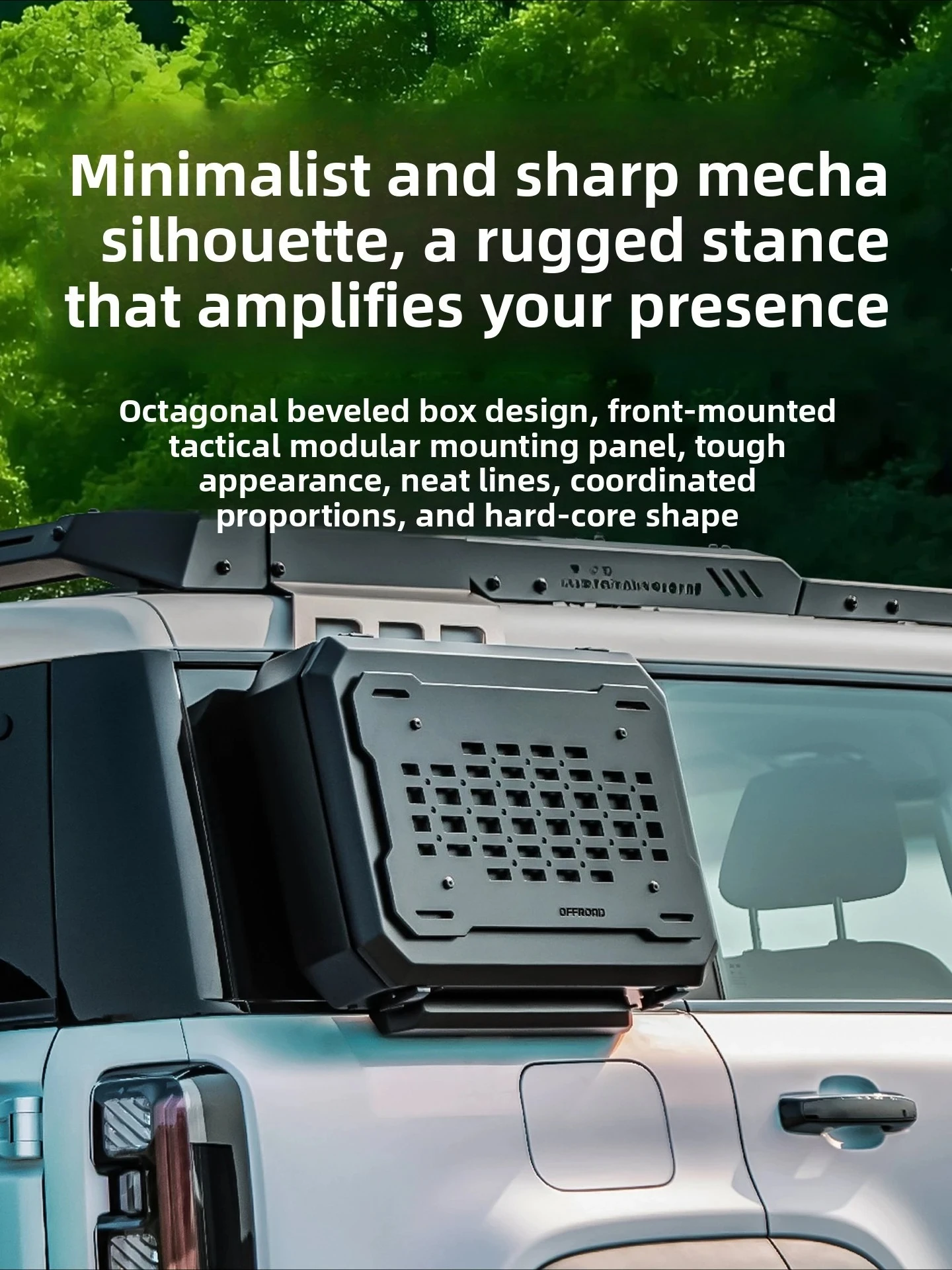 For GWM Tank 300 2026 Car Side Backpack Storage Box Off-road Frame Side Window Hanging Board Storage Rack Car Accessories