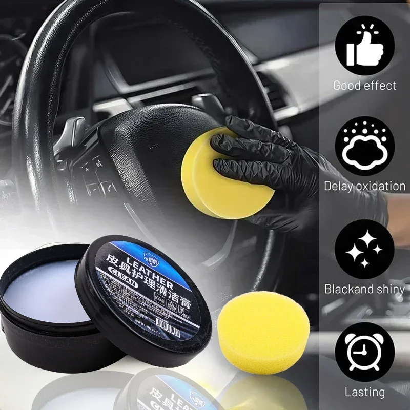 Crystal Clear Car Plastic Restorer Auto Interior Panel Renewal Wax Coating Agent Car Wax Polish Cleaning Cream Sofa Bag Care