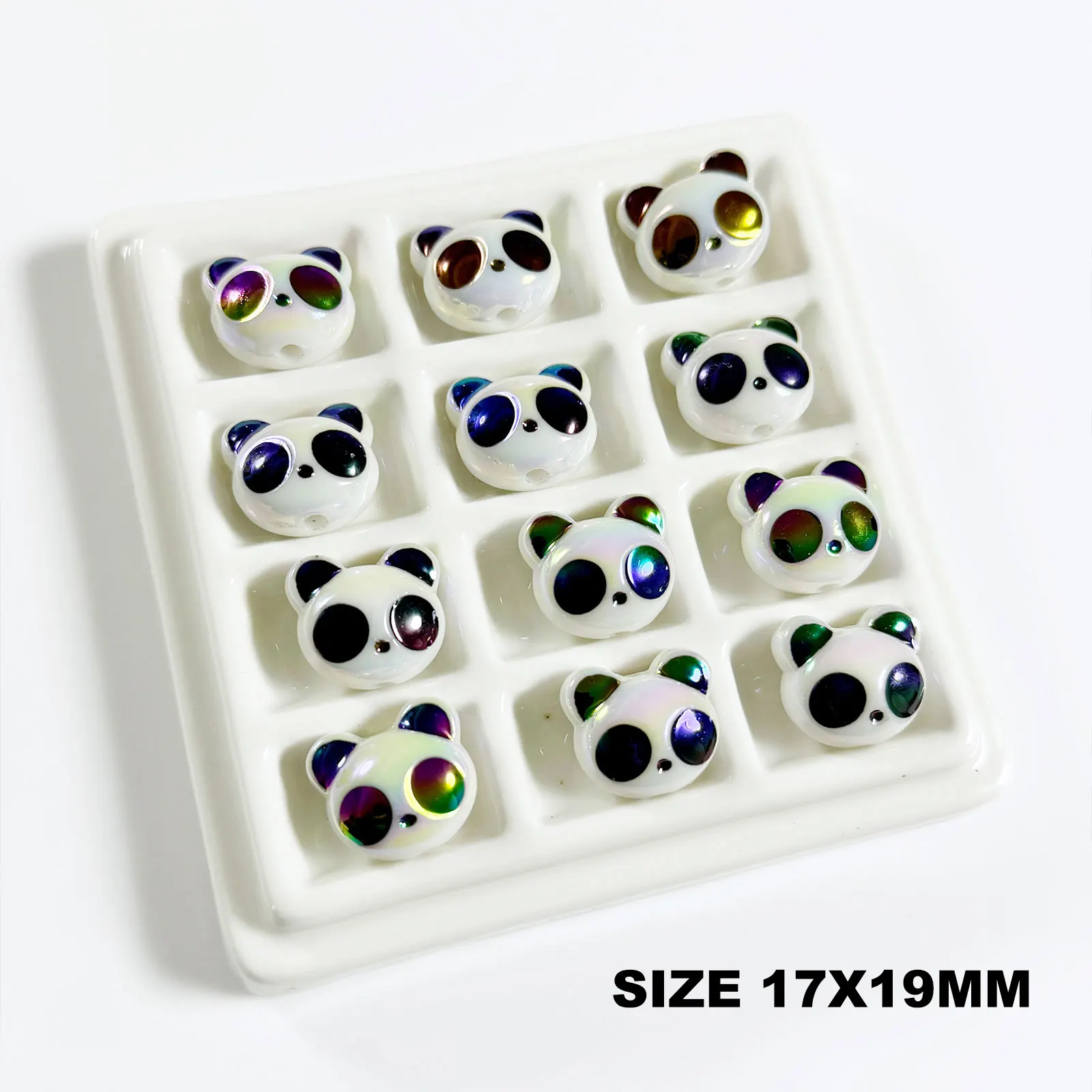 Kawaii Cute Cartoon Y2K Panda Beads For Jewelry Making DIY Decorations Phone Chain Kids Hairpin Accessories Beadable Pens Charms