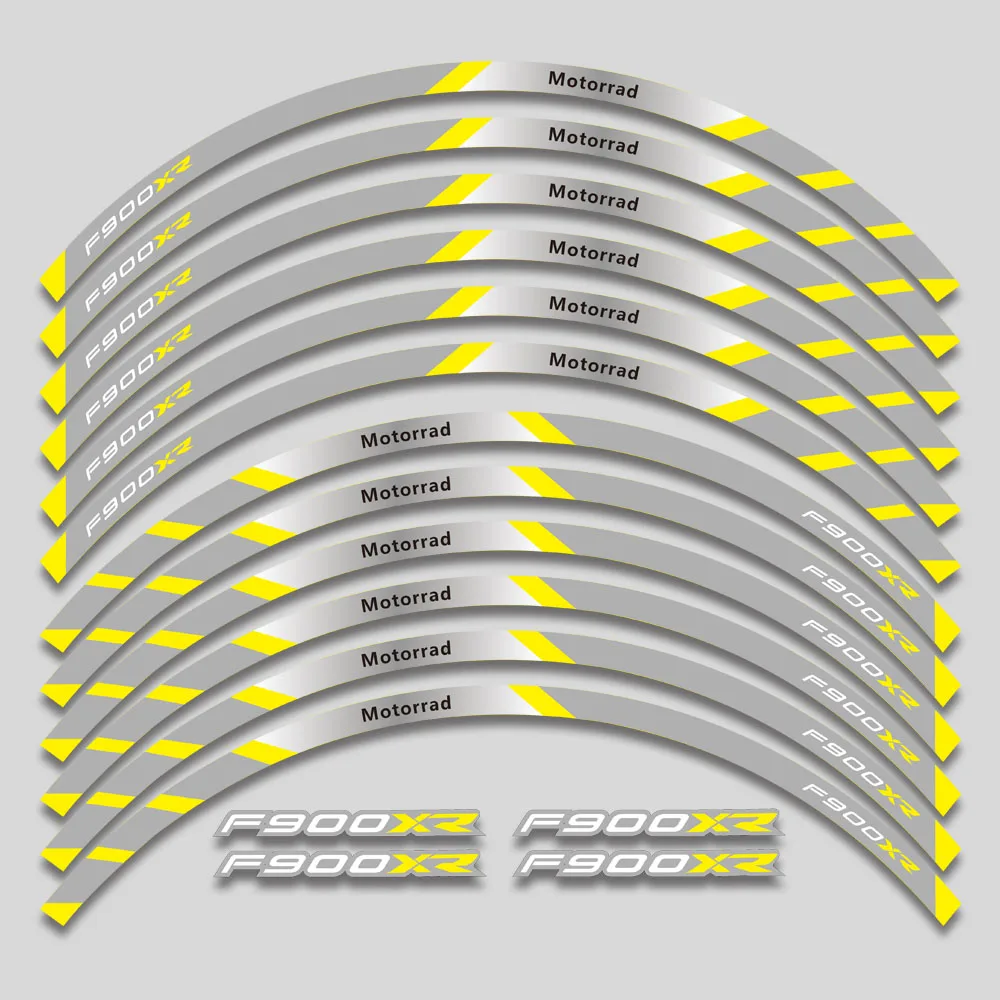 For BMW F900XR f900 xr F 900XR high quality motorcycle wheel decals waterproof Reflective stickers rim stripes