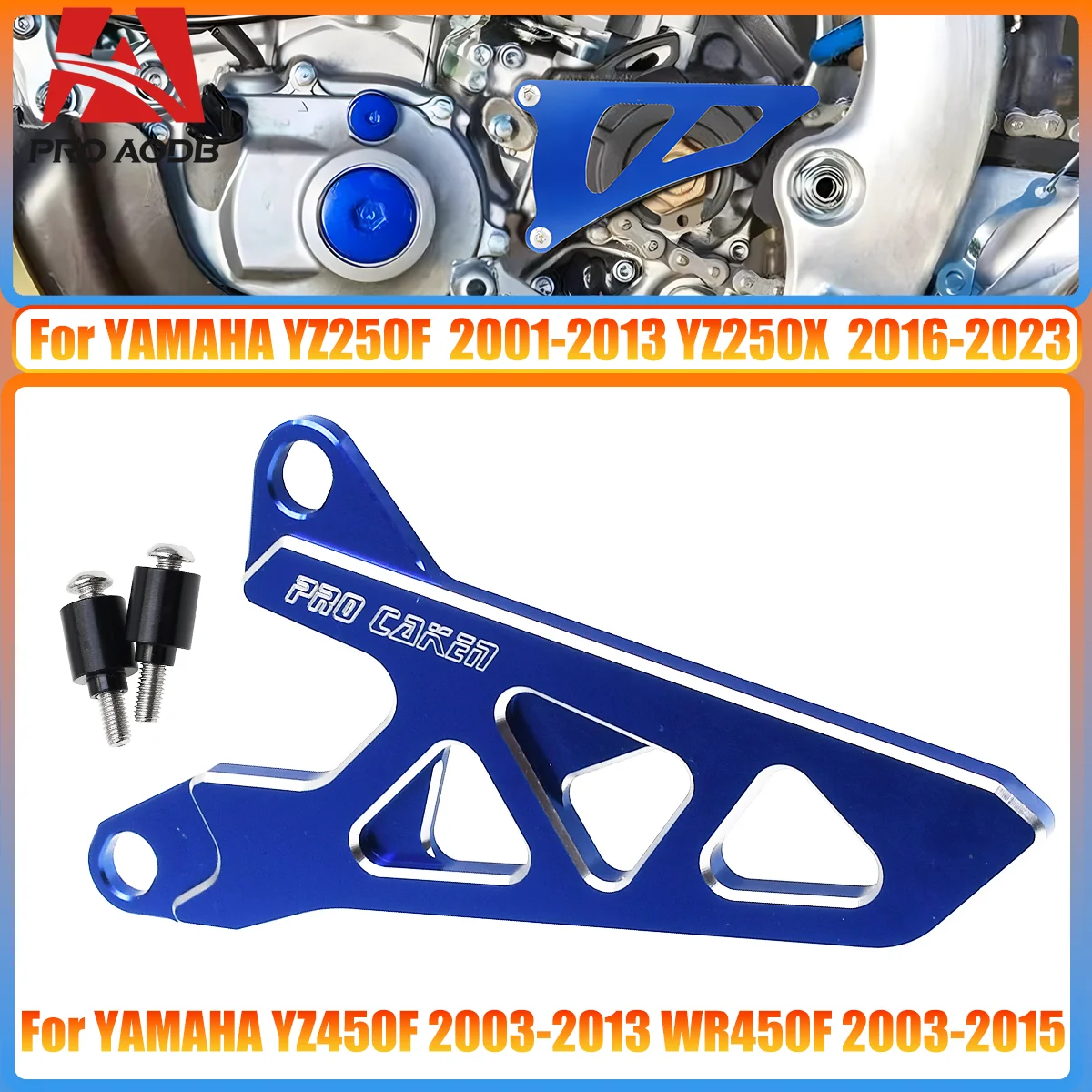 

New CNC modification accessories for endurance off-road motorcycles: front sprocket cover chain protector For Yamaha YZ250 2015