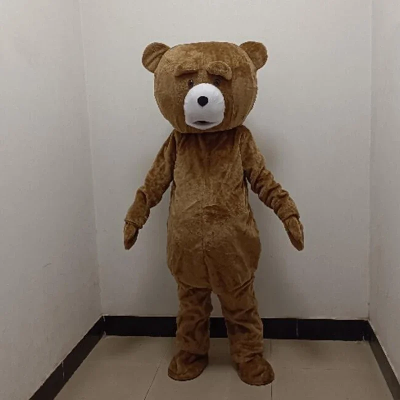 

Disney Teddy Bear Mascot Costume Cartoon Character Adult Fancy Dress Advertising Outifts Fur Plush Cospaly Clothes Party