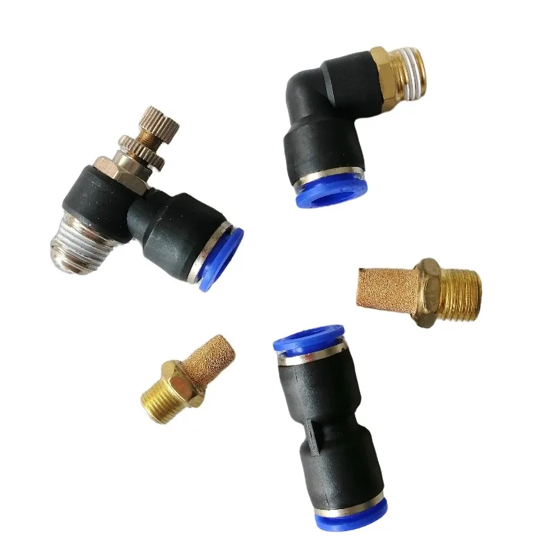 Coin Operated Arcade Machine Parts 10mm Air Valve Fitting Connector Muffler for Racing Game