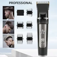 Electric Hair Clipper Hair Trimmer For Men Cordless Beard Trimmer Display USB Rechargeable Wet Dry Hair Cutting Machine