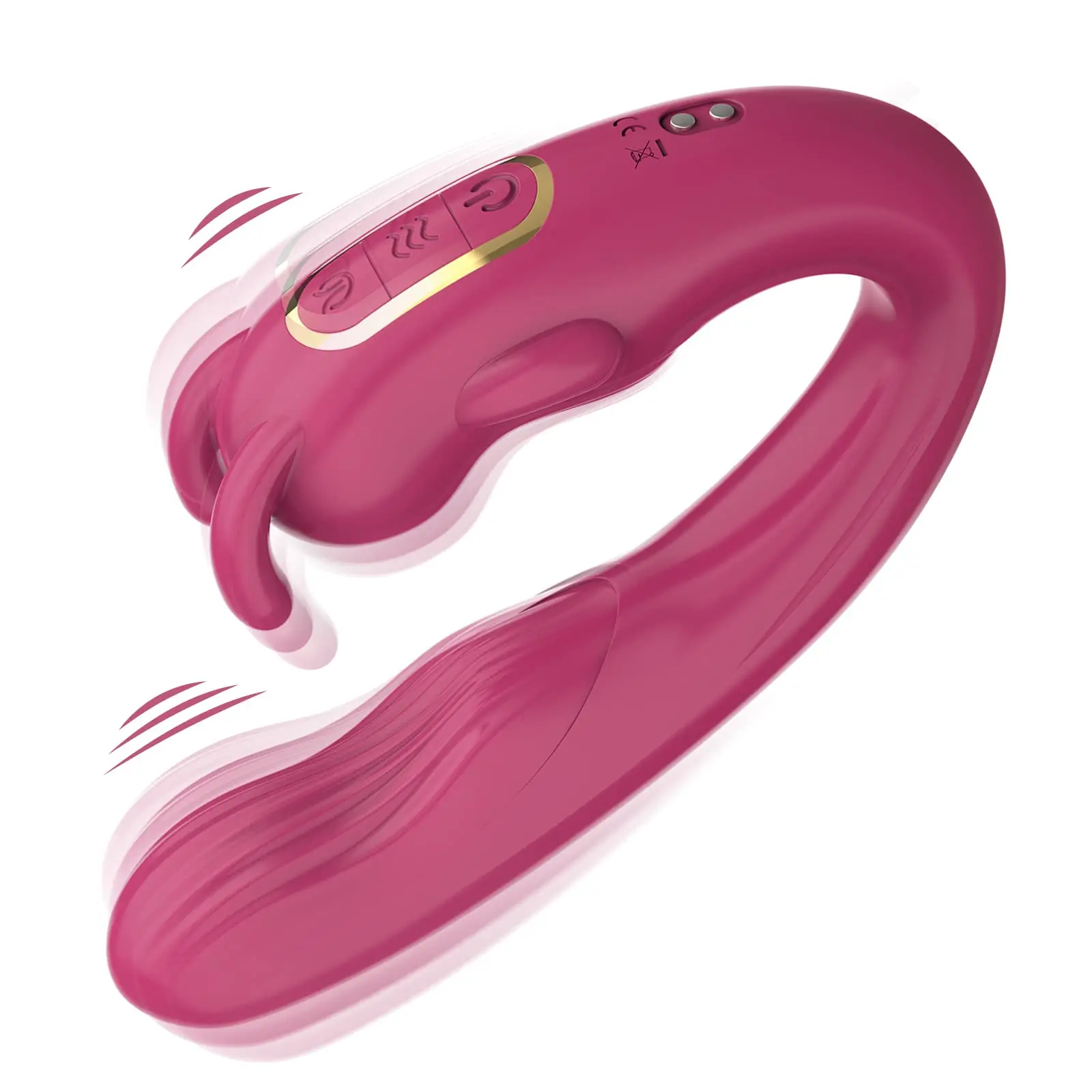 Konijn Dildo Vibrator Voor Vrouwen-Anale Dildo Vibrator Duwen Volwassen Seksspeeltje G Spot Clitoral Vibrator Met 10 Vibrerende Modi,