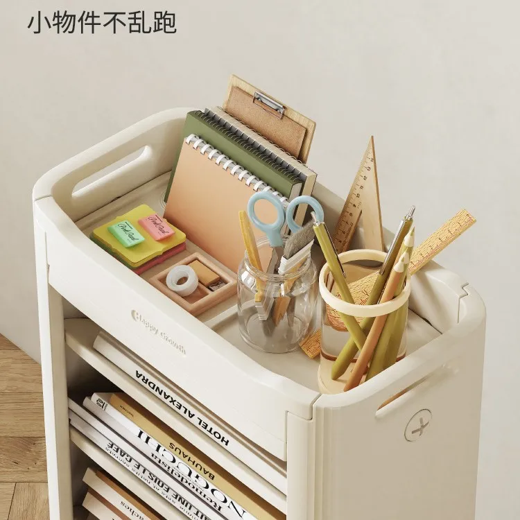 

Classroom book storage rack, home study crack floor shelf, table edge removable book