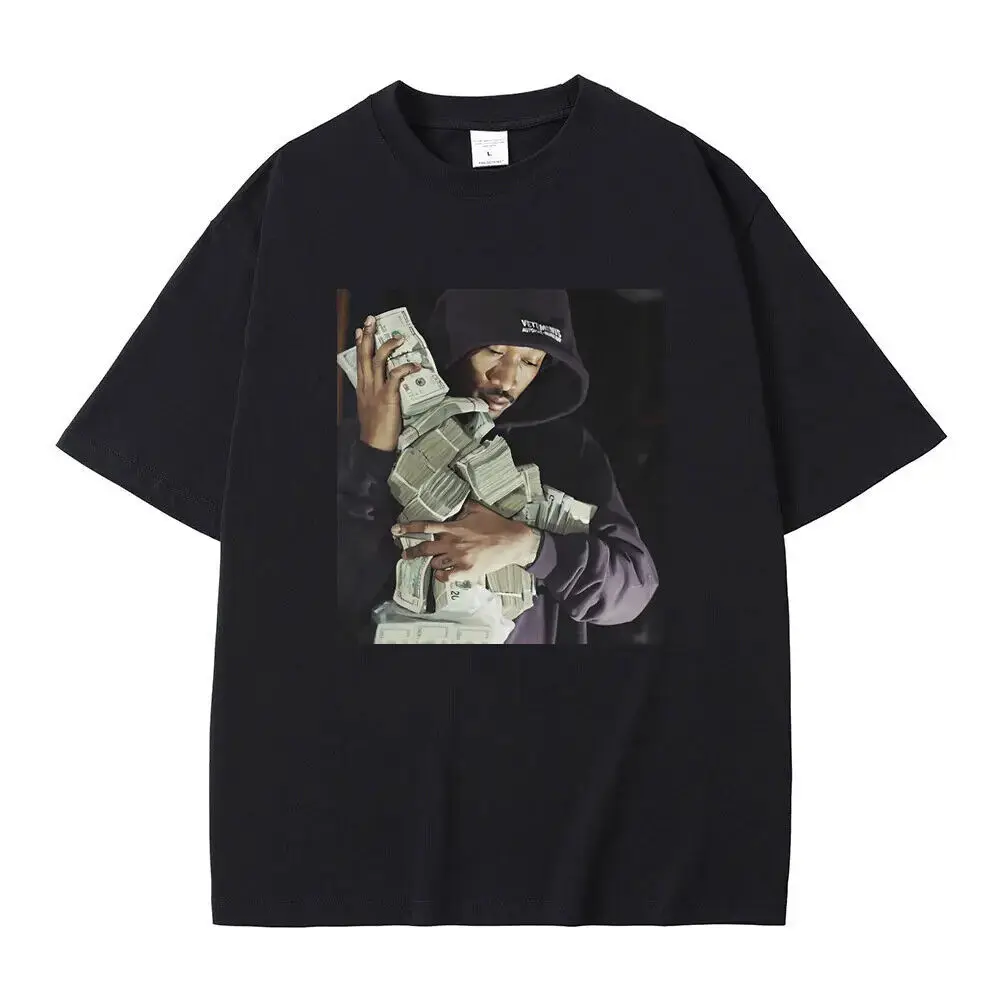

Rapper Future Money Mugshot Graphic Print T-Shirts Men Women's Hip Hop Vintage T