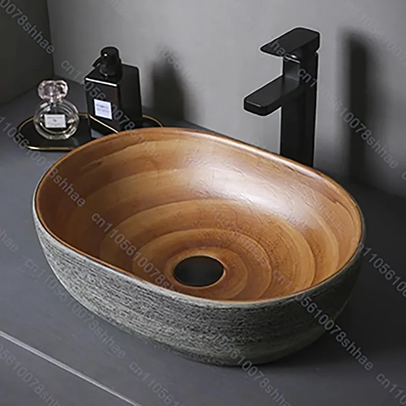 Multiple Designs Ceramic Vessel Sink for Bathroom Art Basin Above Counter Wash Bowl Countertop Vanity Washbasin Porcelain