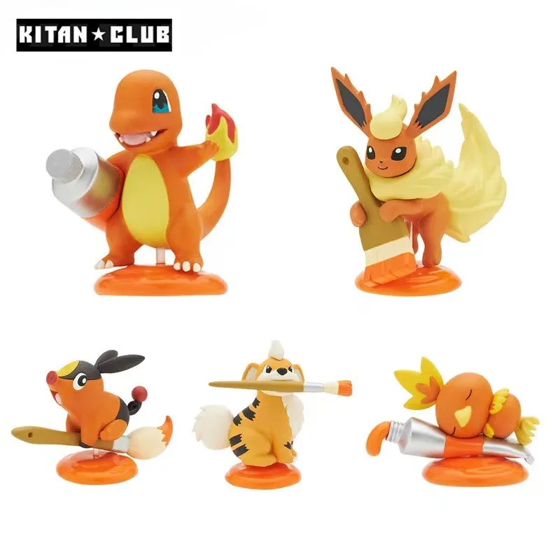 kitan-club-figurine-d'action-gashapon-poellsimplifie-tepig-flareon-jouets-pour-garcons-et-bol-cadeaux-d'anniversaire-pour-enfants