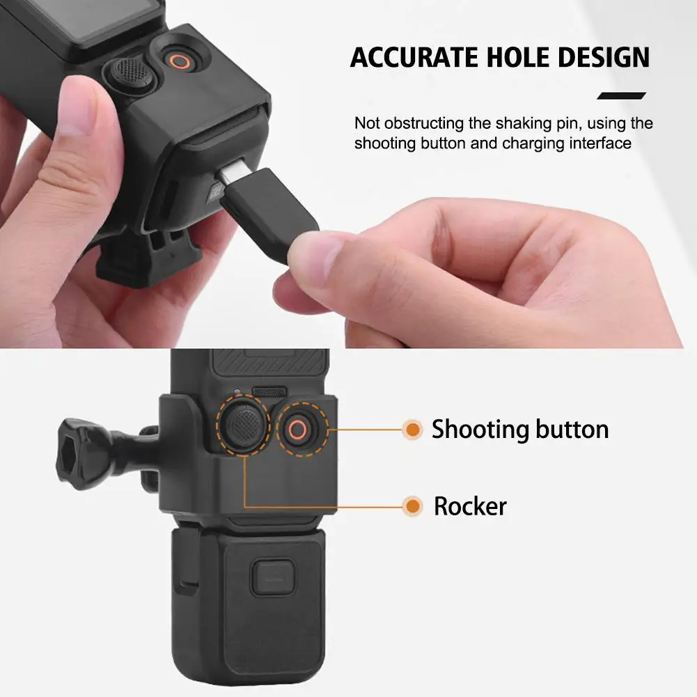 For DJI OSMO POCKET 3 Extend Frame Multifunction Adapter Drop Resistant Protection Backpack Clips Action Camera Accessories