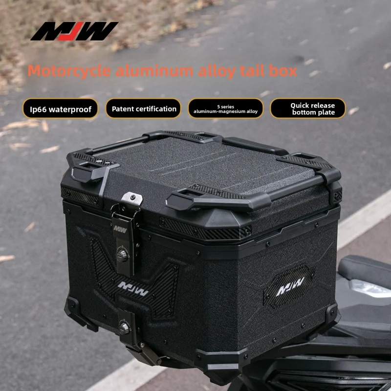 

MotorcycleMJW45L55L65LBig Demon Quick-release Aluminum Alloy Tail Box for Scooter and Electric Vehicle Storage