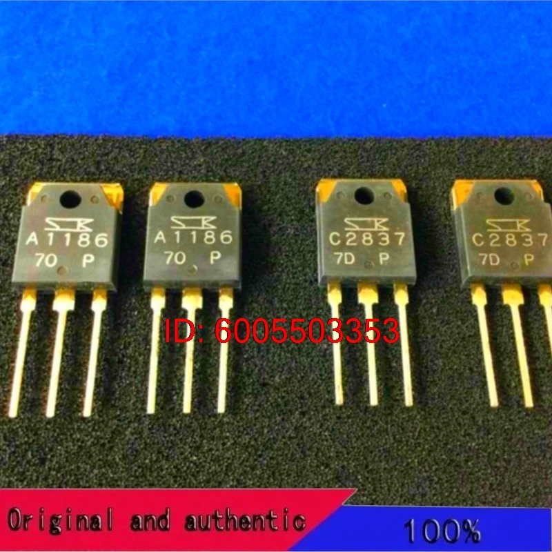 5pairs/5pcs NEW A1186 C2837 2SA1186 2SC2837 TO-3P Audio power amplifier matched pair tube In Stock