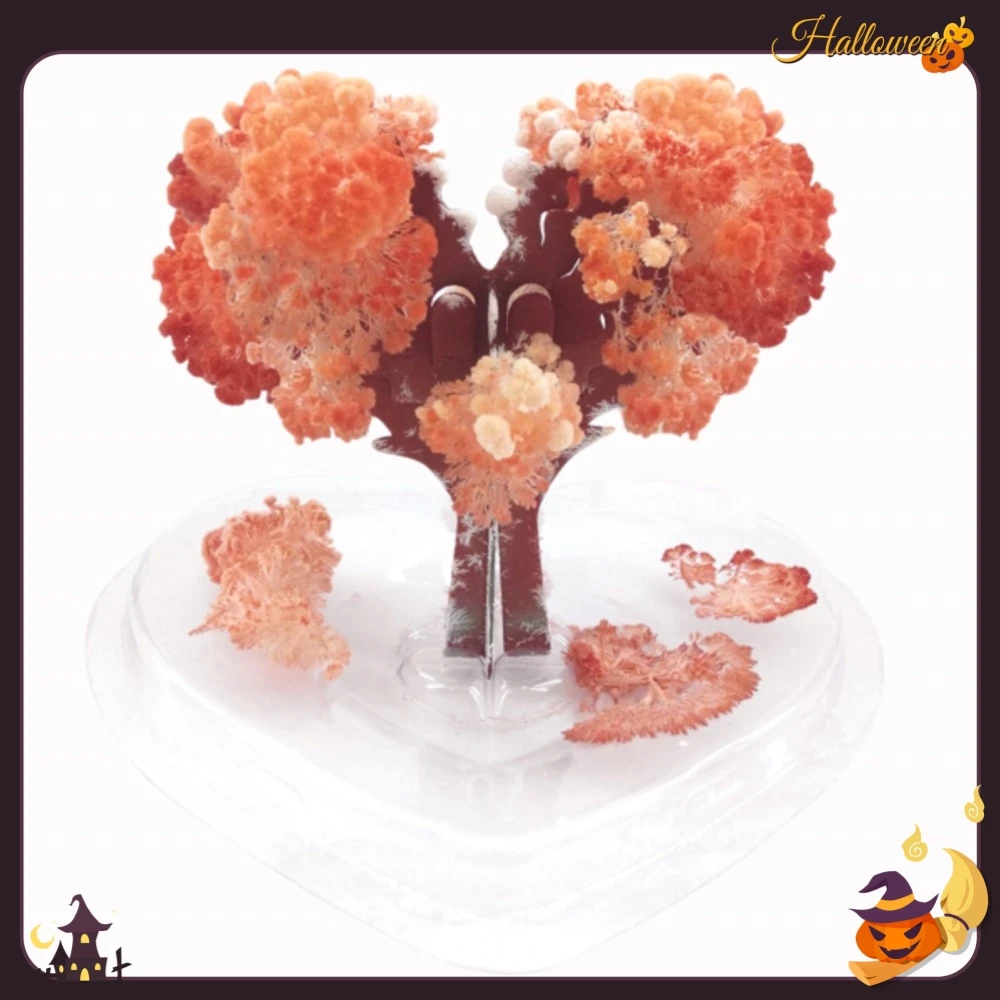 

1 PC Red Magic Growing Paper Love Tree Magical Grow Heart Peach Loving Christmas Trees Wunderbaum Kids Science Toys For Children