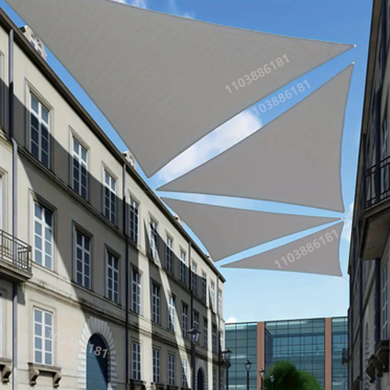 Mehrgrößiges Dreieck-Sonnensegel, wasserdicht, für Garten, Terrasse, Party, Sonnenschutz, Sonnensegel für Strand, Camping, Pool – Detail 9