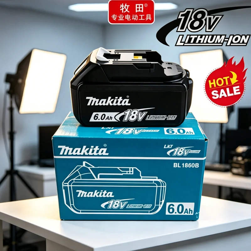 

Makita Upgraded BL1860 Rechargeable Battery 18V 6Ah Lithium for Makita 18V Battery BL1840 BL1850 BL1830 BL1860B LXT 400