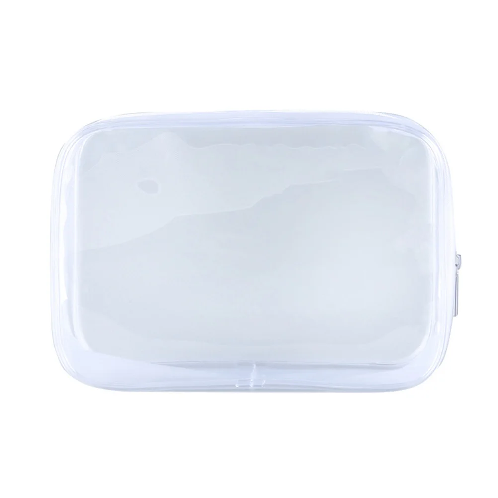 

6pcs Pvc Transparent Travel Zipper Storage Toiletry Portable Wash Bag Travel Pouch Organizer For Skin Care Products