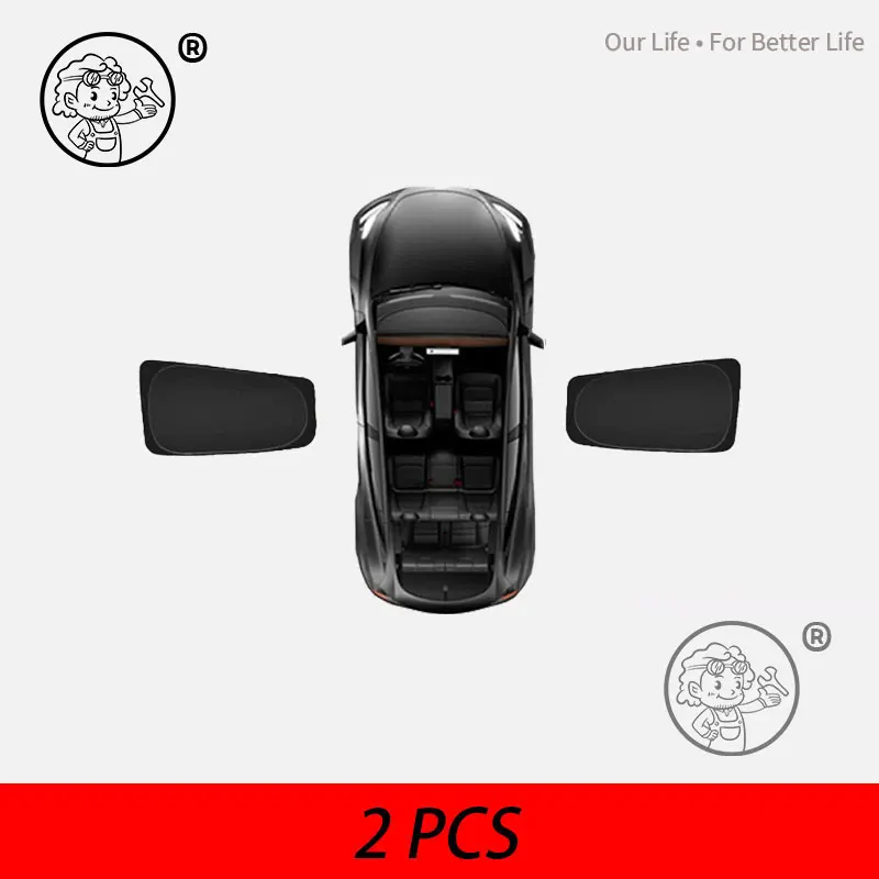 Rear Windows 2PCS